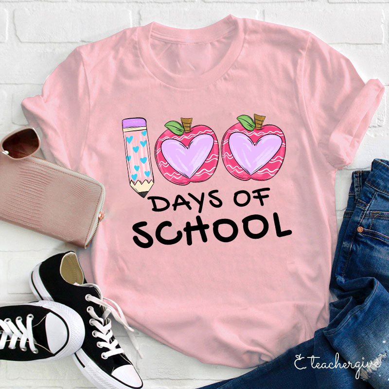 100 Days Of School Teacher T-Shirt