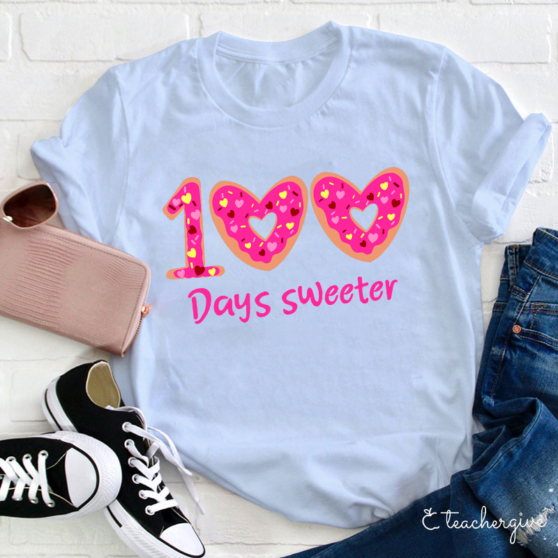 100 Days Sweeter Teacher T-Shirt