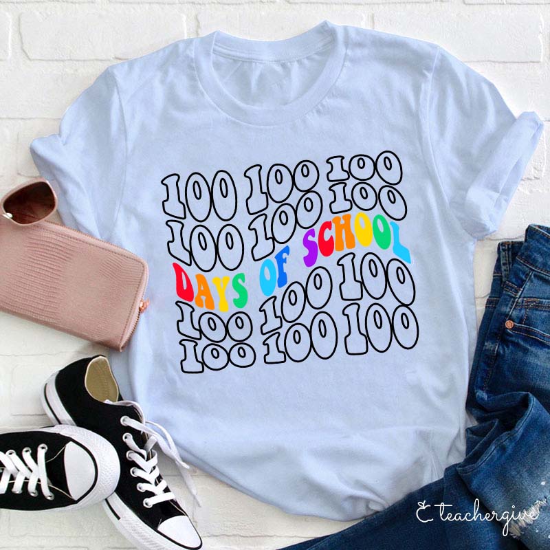 100 Days Of School Teacher T-Shirt