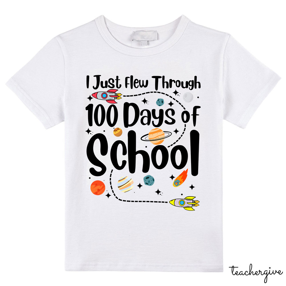I Just Flew Through 100 Days Of School Kids T-Shirt
