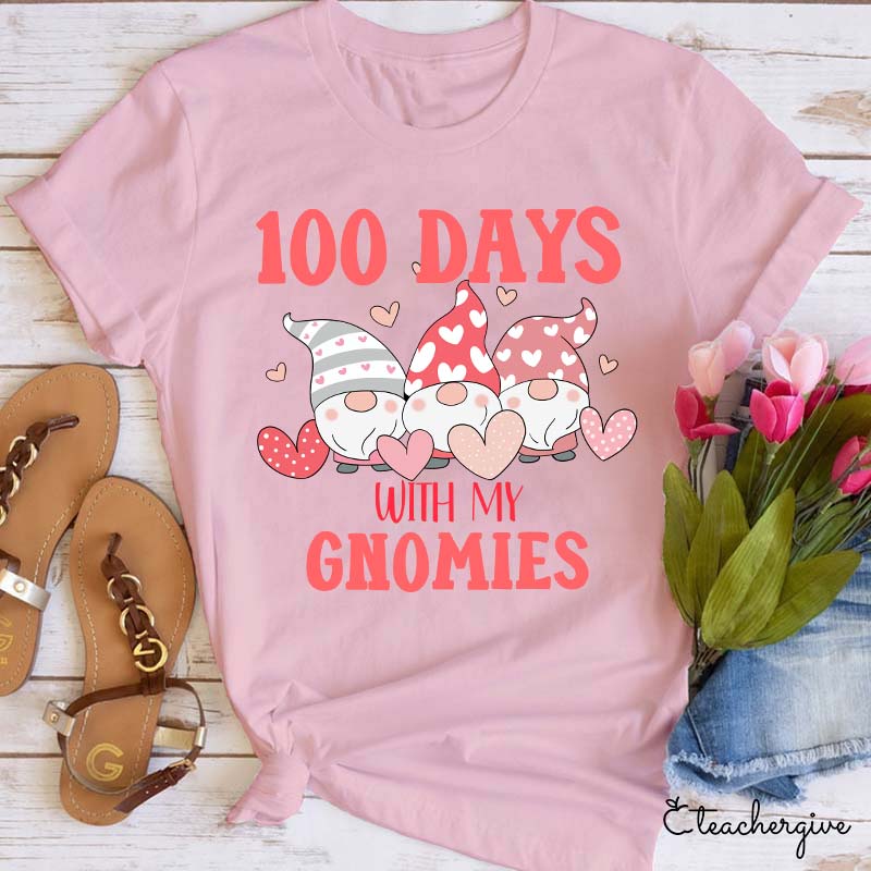 100 Days With My Gnomies Teacher T-Shirt