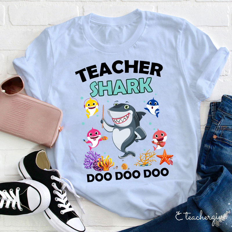 Teacher Shark Doo Doo Doo Teacher T-Shirt