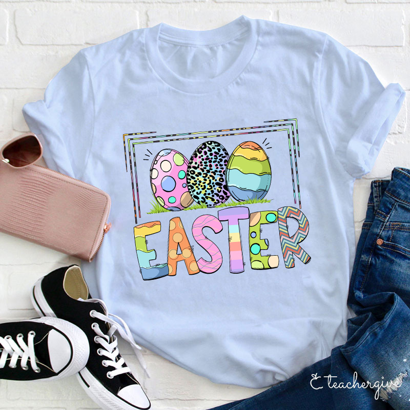 Easter Eggs Teacher T-Shirt