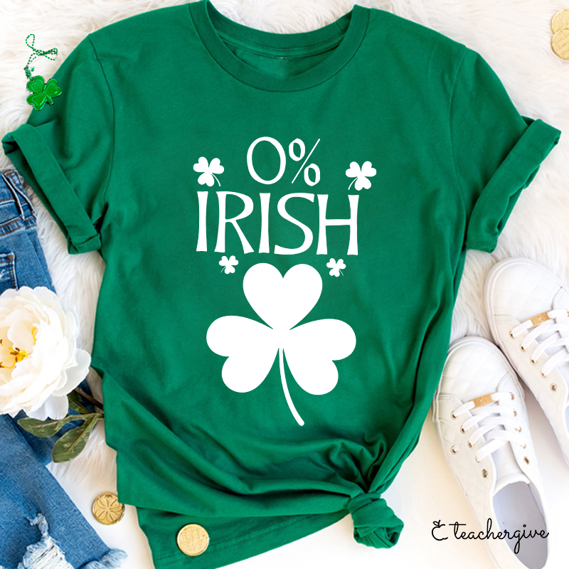 0% Irish Teacher T-Shirt