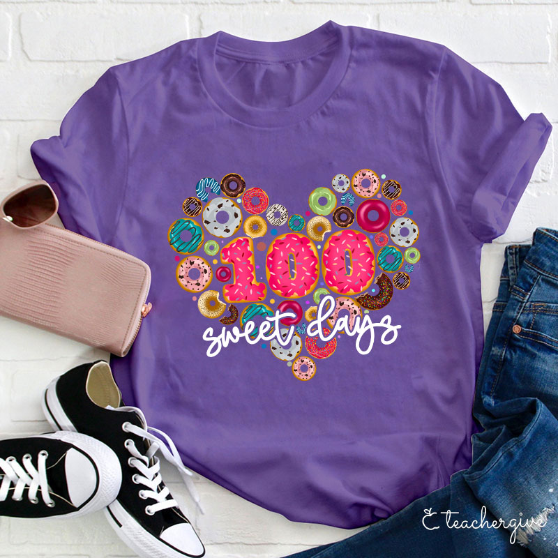 100 Sweet Days Teacher T-Shirt