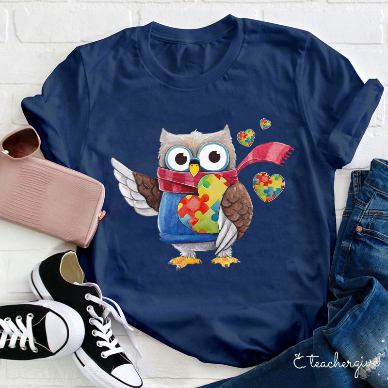Owl Caring Teacher T-Shirt