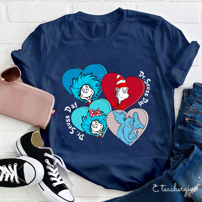 Helllo Dr. Seuss Day Teacher T-Shirt