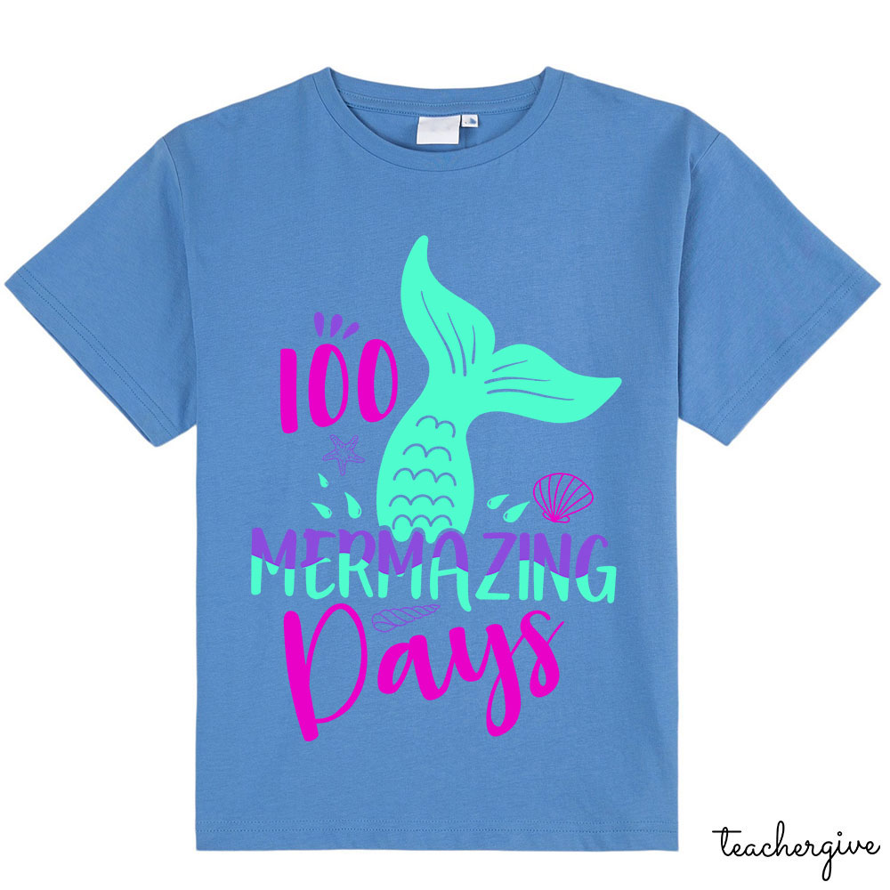 100 Mermazing Days Kids T-Shirt