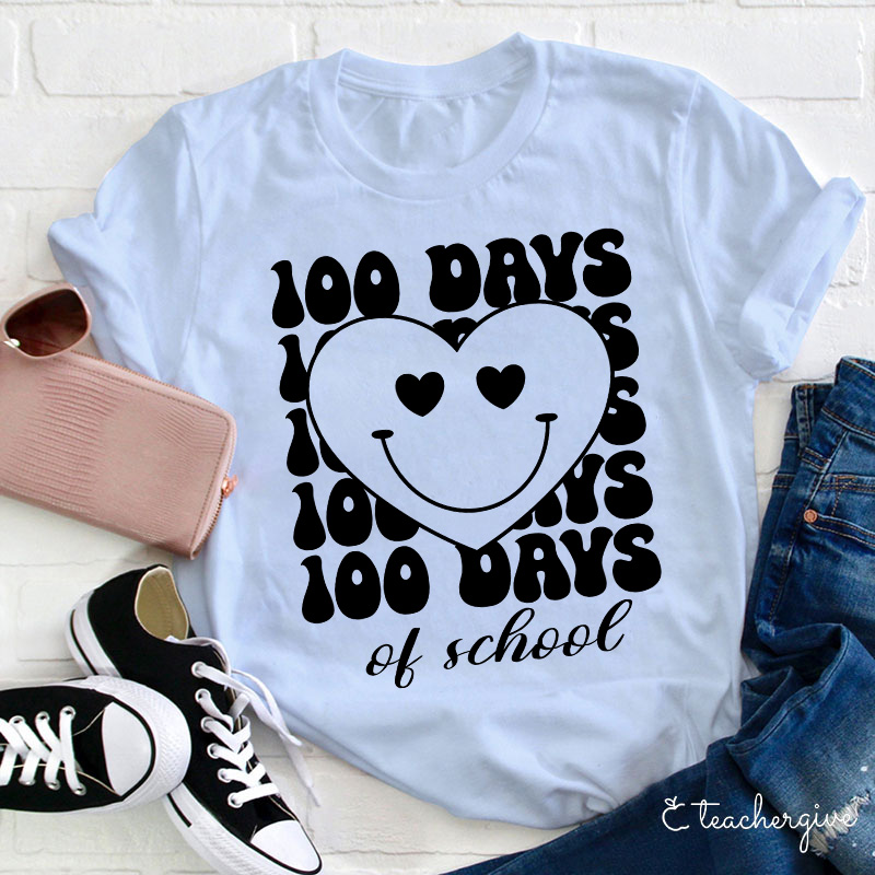 100 Days Of School Teacher T-Shirt