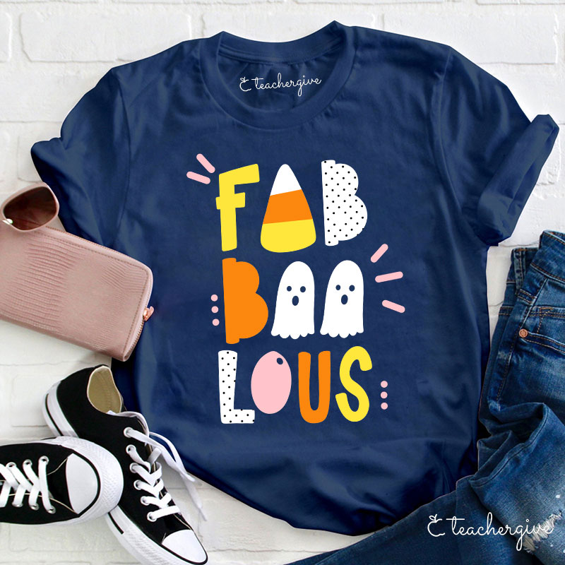 Teachergive Fab Boo Lous Happy Sunny Vibes T-Shirt