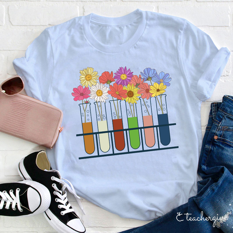 Grow Some Flower Here Teacher T-Shirt