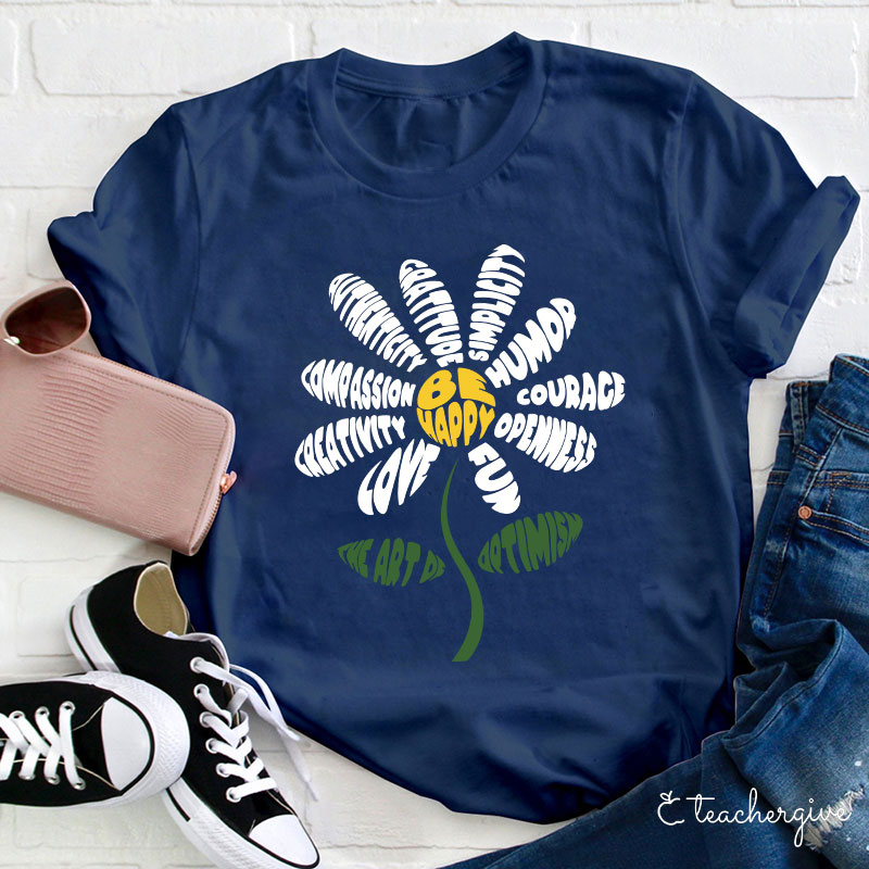 Life Is Good Letter Flower T-Shirt