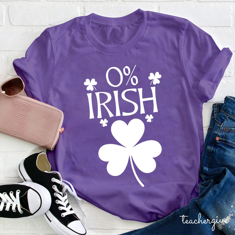 0% Irish Teacher T-Shirt