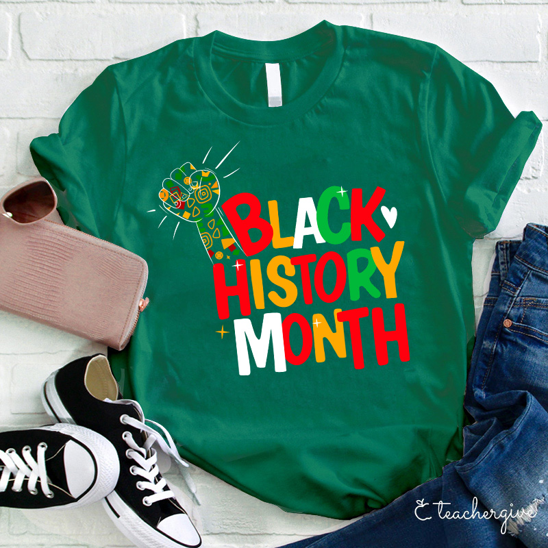 Black History Month Teacher T-Shirt