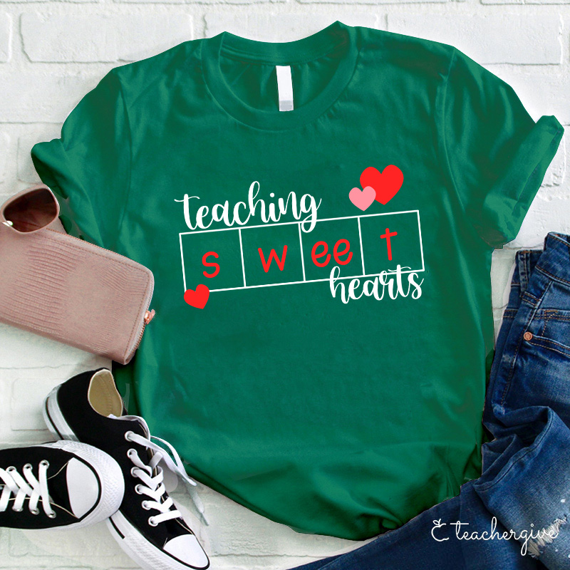 Teaching Sweet Hearts Teacher T-Shirt