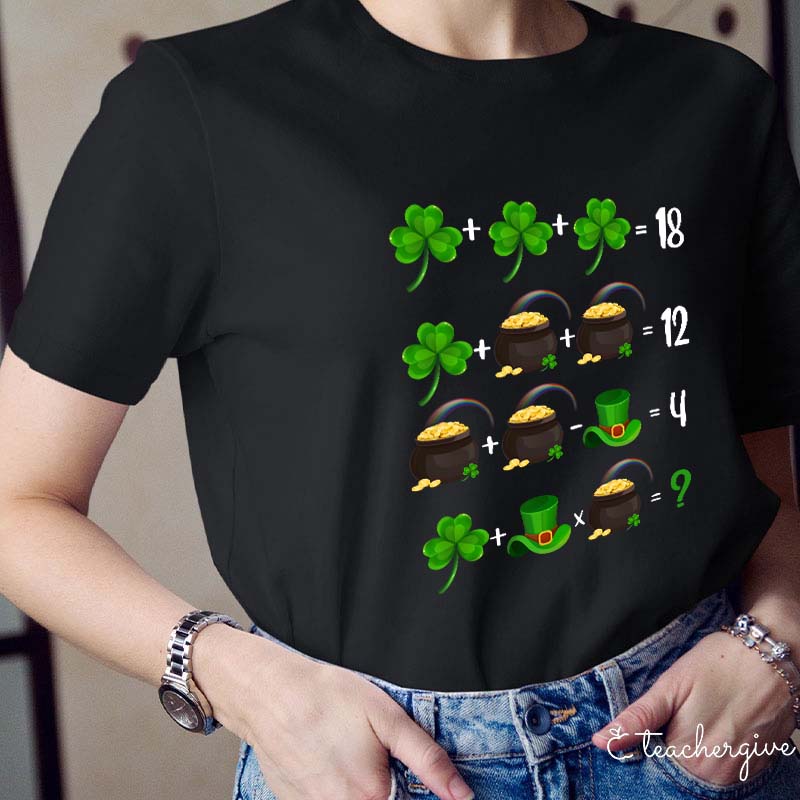 Lucky Math Teacher T-Shirt