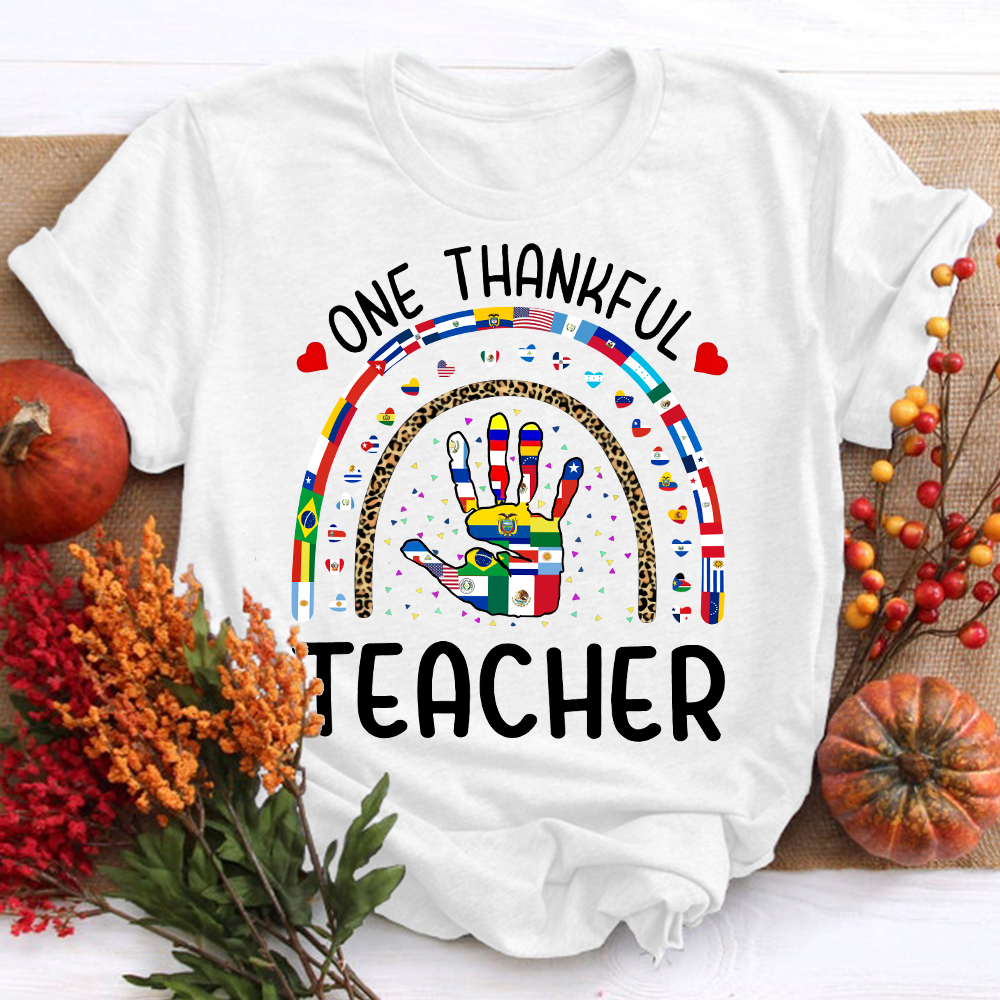 One Thankful Teacher Union Is Strength Teacher T-Shirt