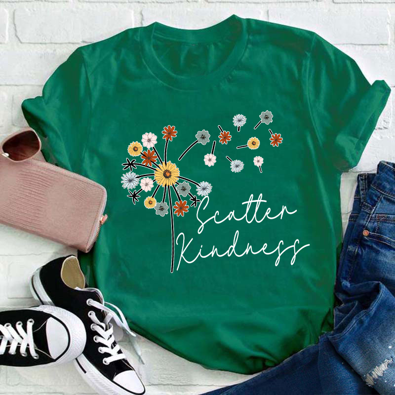Scatter Kindness Teacher T-Shirt