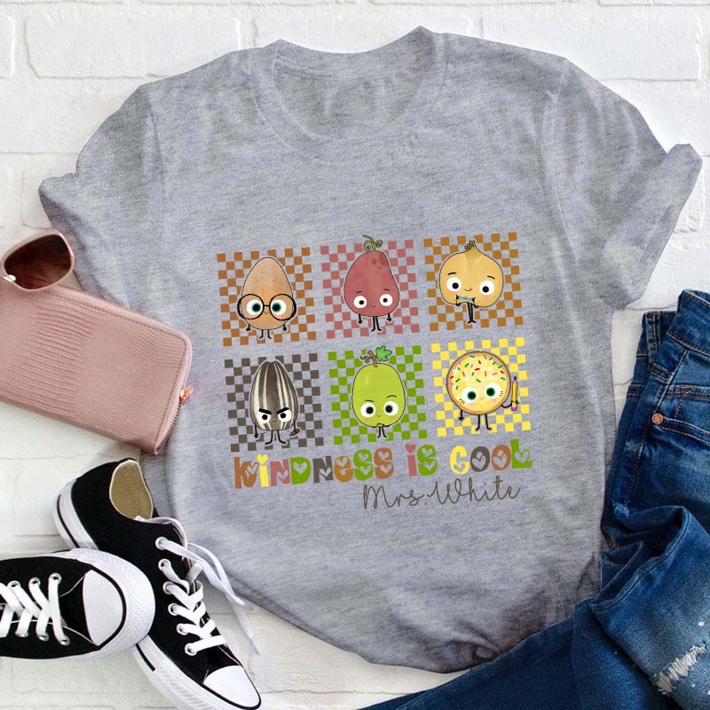 Personalized Kindness Is Cool Teacher T-Shirt