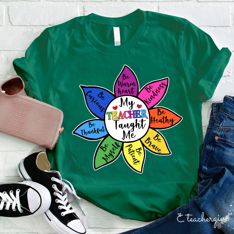 My Teacher Taught Me To Be Teacher T-Shirt
