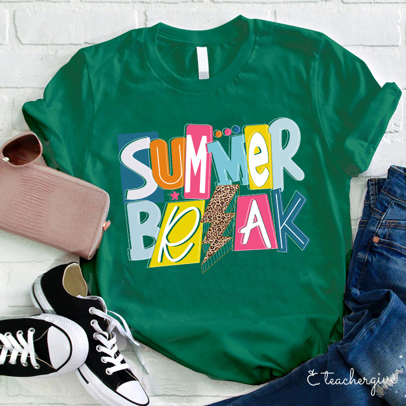 Summer Break Letter T-Shirt