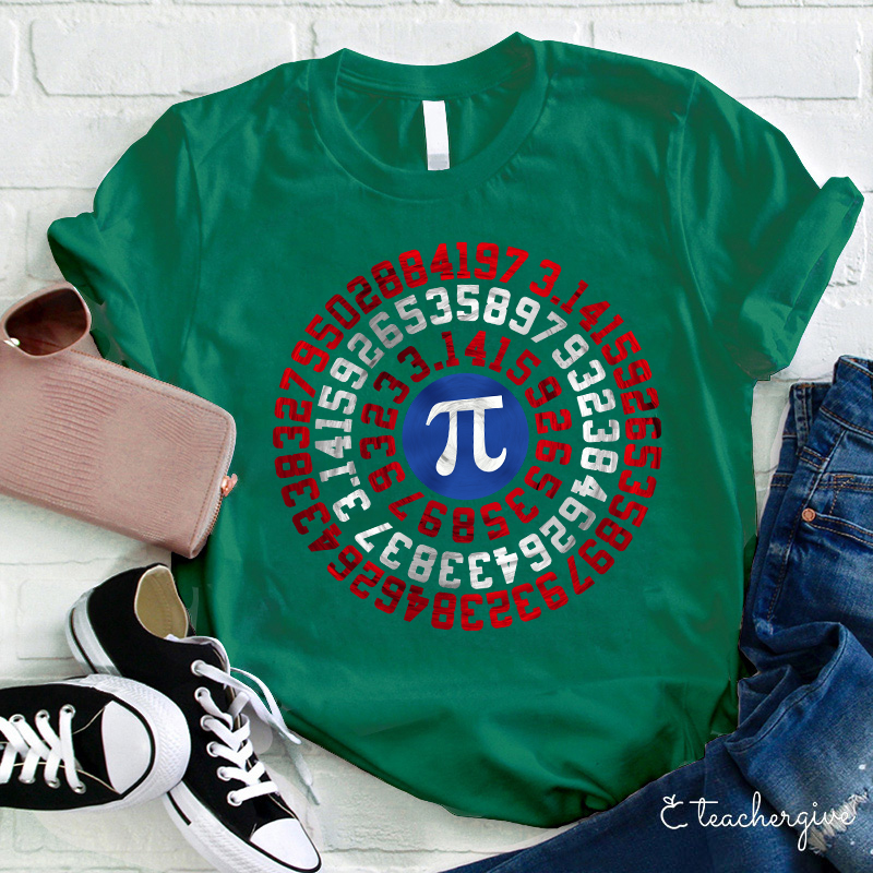 Mathematics Symbol π Teacher T-Shirt