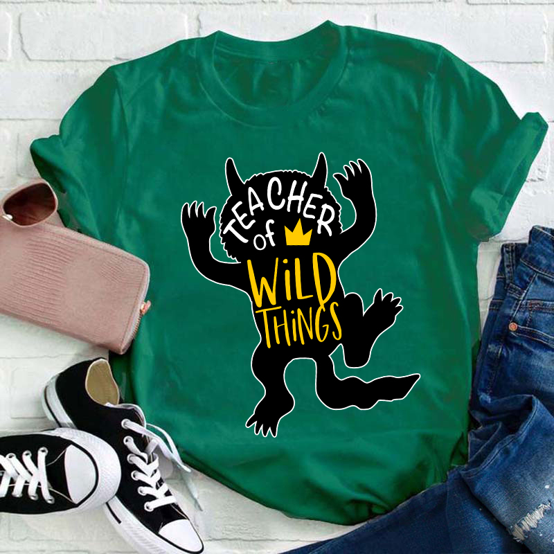 Teacher of Wild Things Teacher T-Shirt