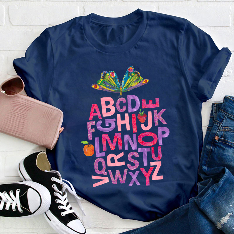 26 Letters Teacher T-Shirt