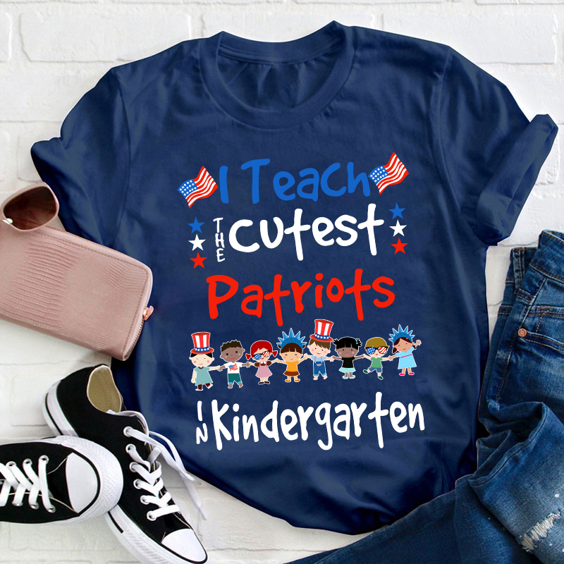 Personalized Grade I Teach The Cutest Patriots Teacher T-Shirt