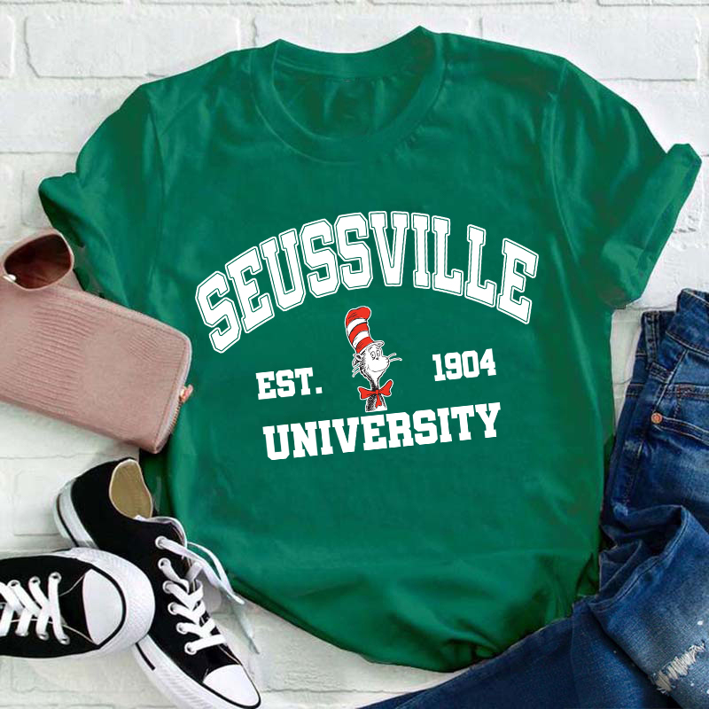 Seussville University Teacher T-Shirt