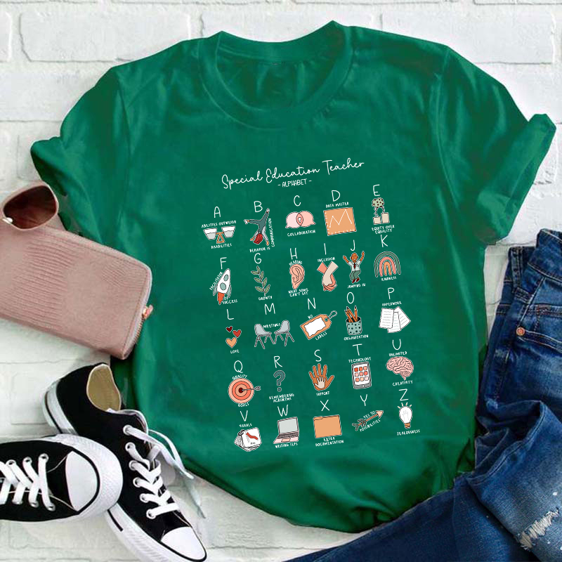 Special Education Alphabet Teacher T-Shirt