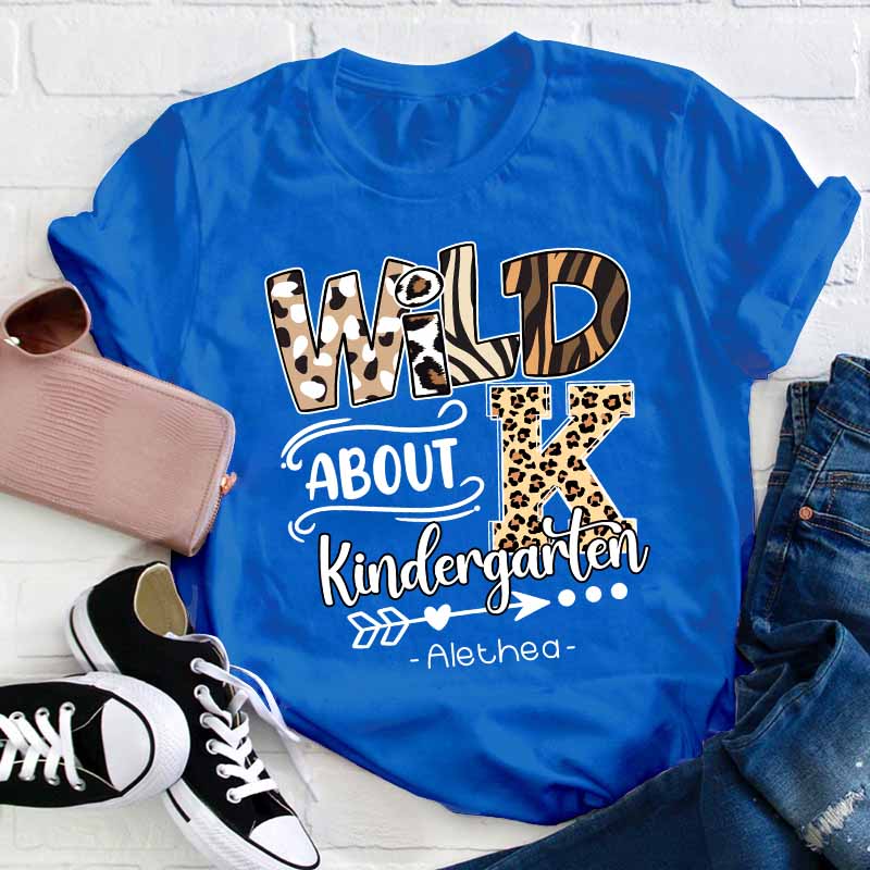 Personalized Wild About Teacher T-Shirt