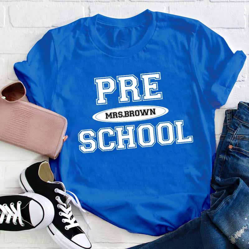 Personalized Simple Style Teacher T-Shirt