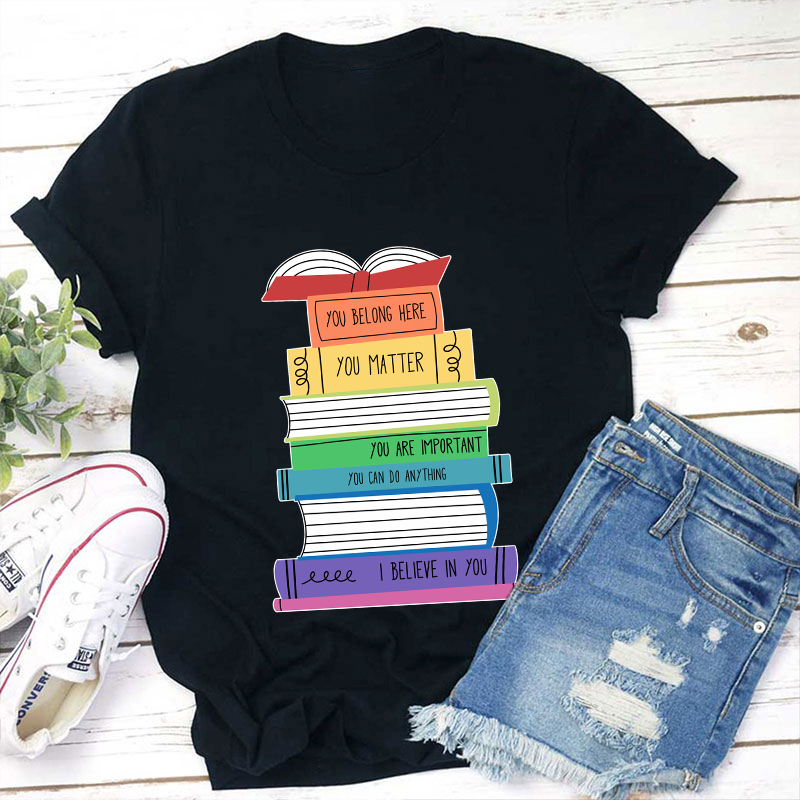 Positive Books Teacher T-Shirt