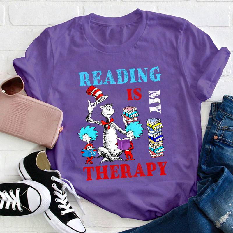 Reading Is My Therapy T-Shirt