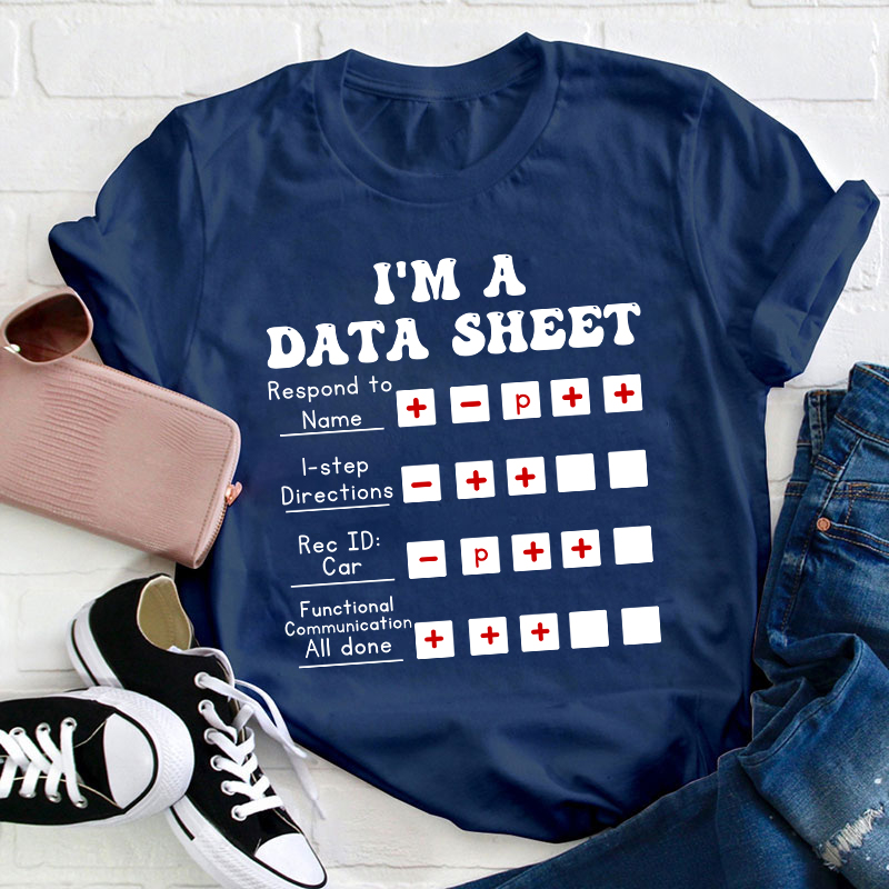 I Am A Data Sheet Teacher T-Shirt