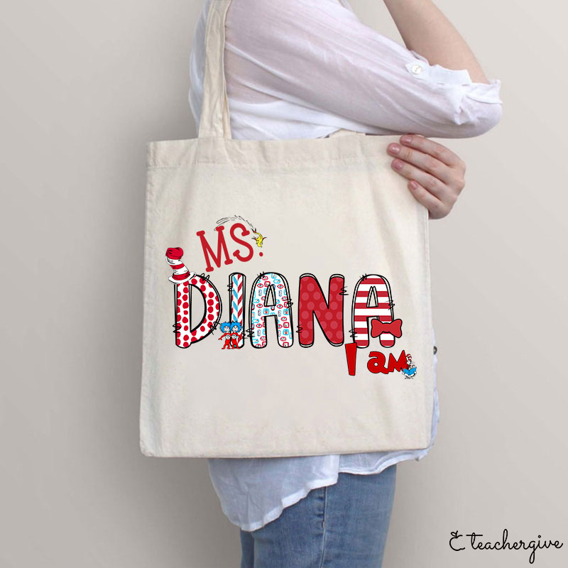 Personalized Hi Teacher Tote Bag