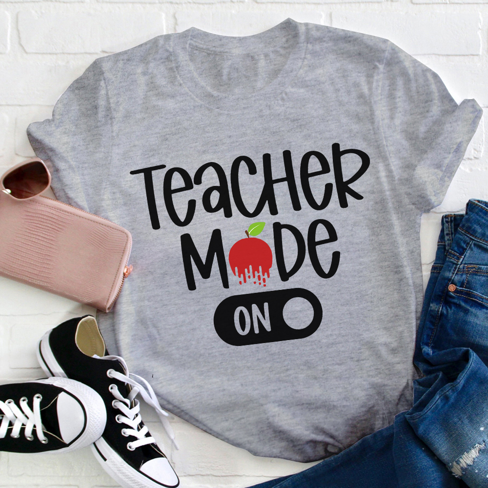 Teacher Mode On Apple T-Shirt