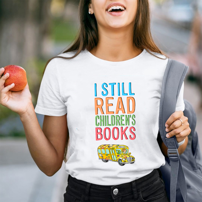 I Still Read Children's Books Magic School Bus T-Shirt