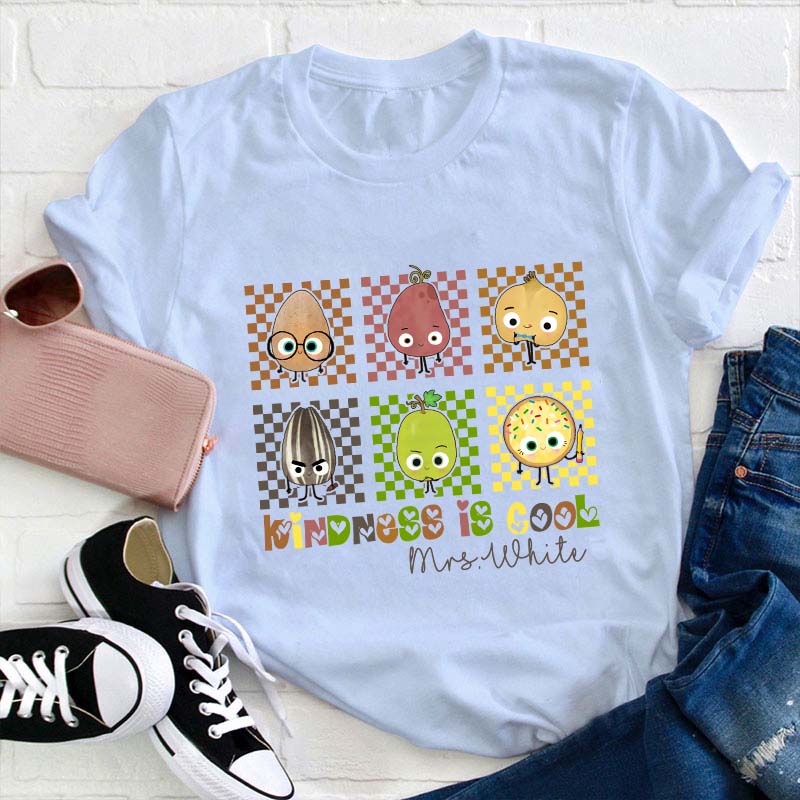 Personalized Kindness Is Cool Teacher T-Shirt