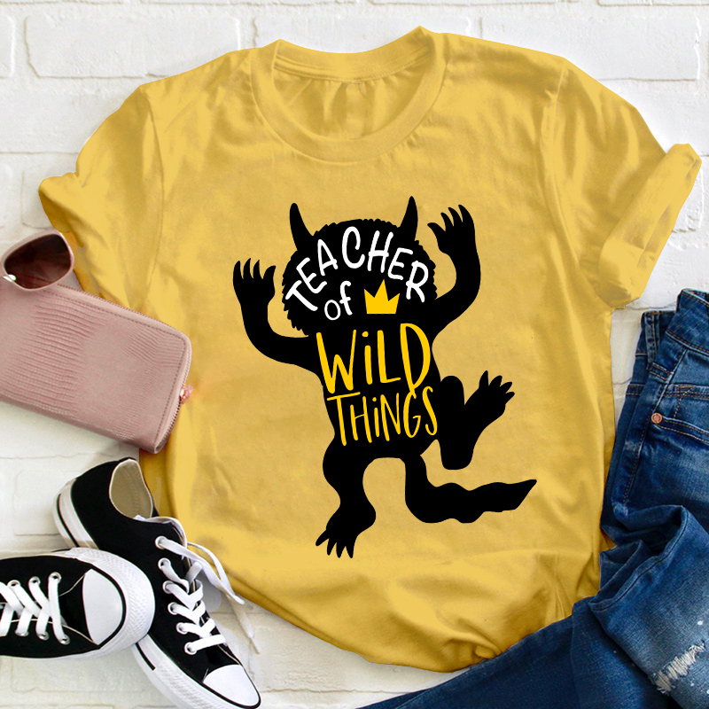 Teacher of Wild Things Teacher T-Shirt