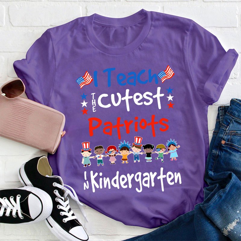 Personalized Grade I Teach The Cutest Patriots Teacher T-Shirt