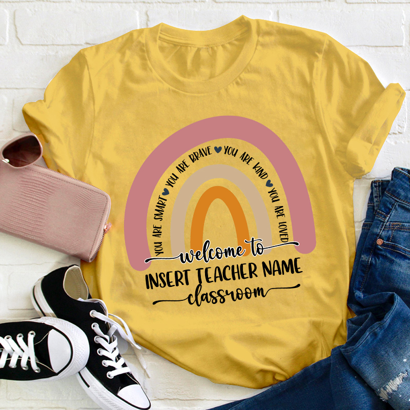 Personalized Welcome To Classroom Teacher T-Shirt