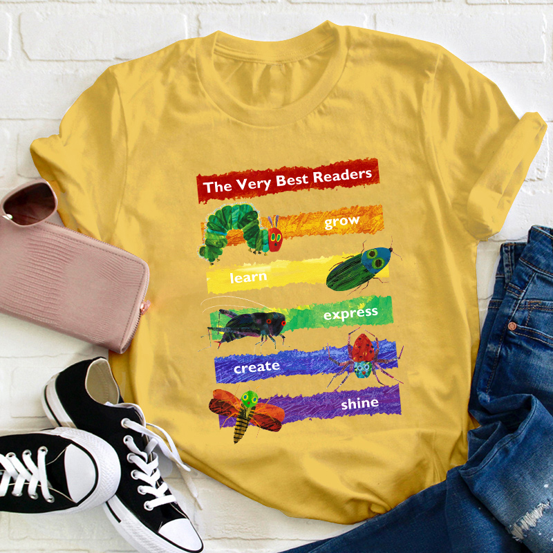 The Very Best Readers The Very Hungry Caterpillar Teacher T-Shirt