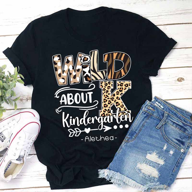 Personalized Wild About Teacher T-Shirt