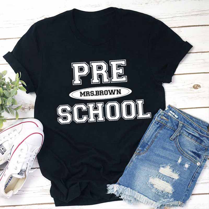 Personalized Simple Style Teacher T-Shirt