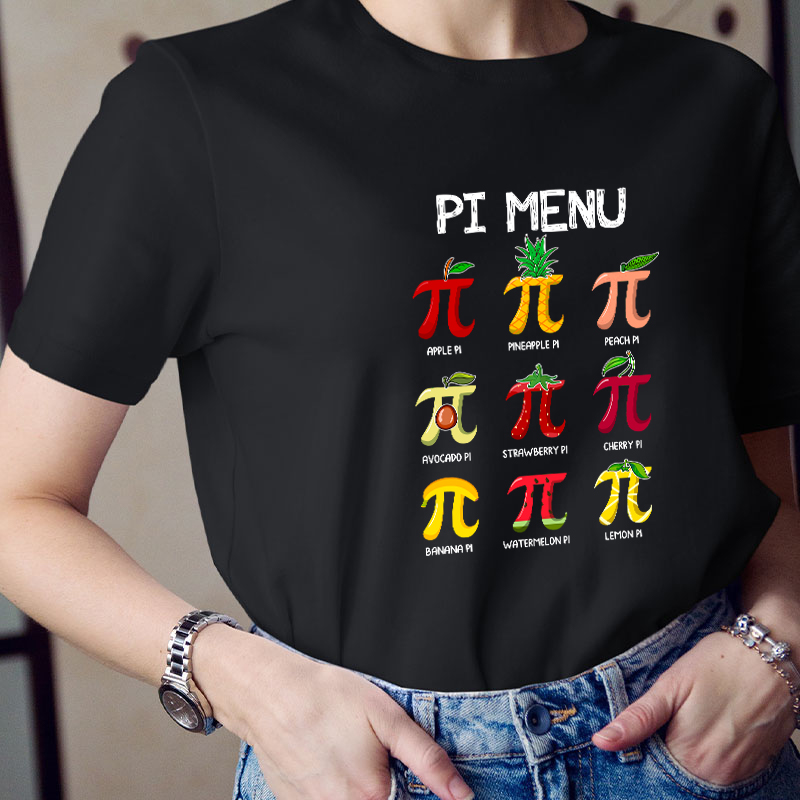 PI Menu Teacher T-Shirt