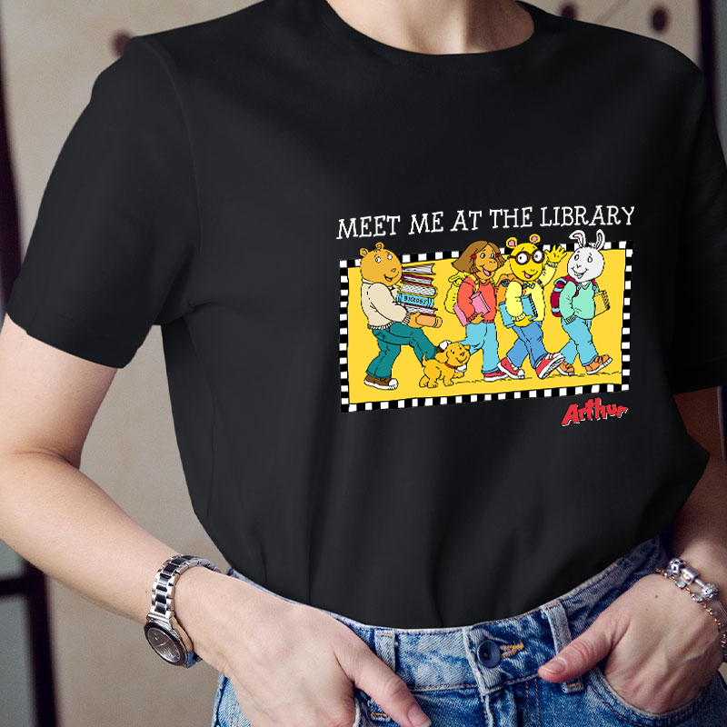 Meet Me At The Library Teacher T-Shirt