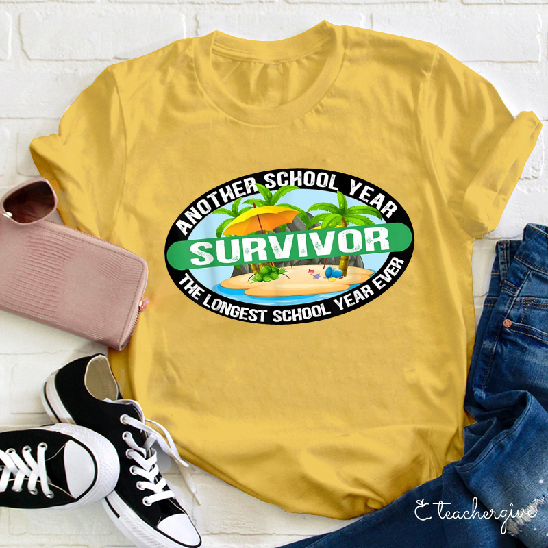 Another School Year The Longest School Year Ever T-Shirt-Teachergive
