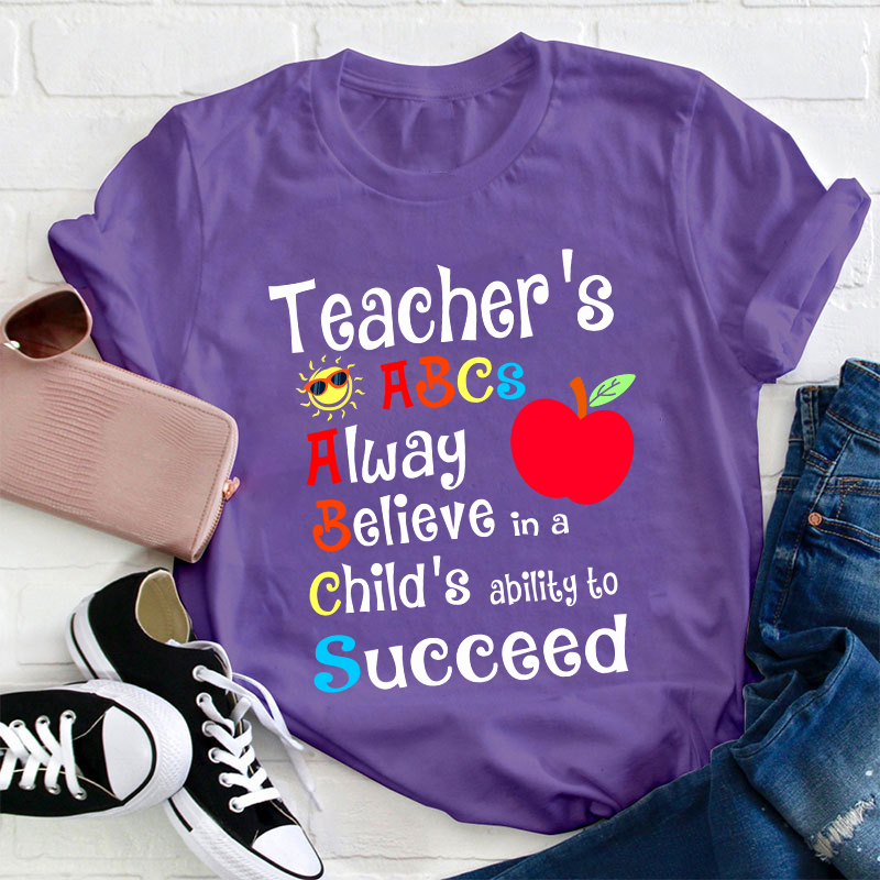 Teacher's ABCs Teacher T-Shirt